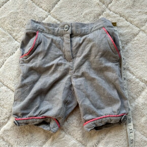 Janie & Jack | Silver Gray Piped Twill Knicker Pants | Size 12-18 Months - Picture 9 of 11